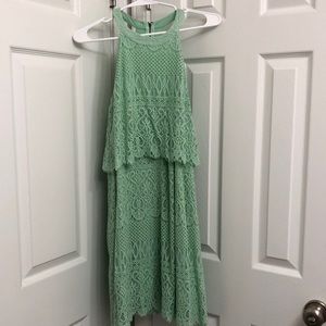 Light green lace dress
